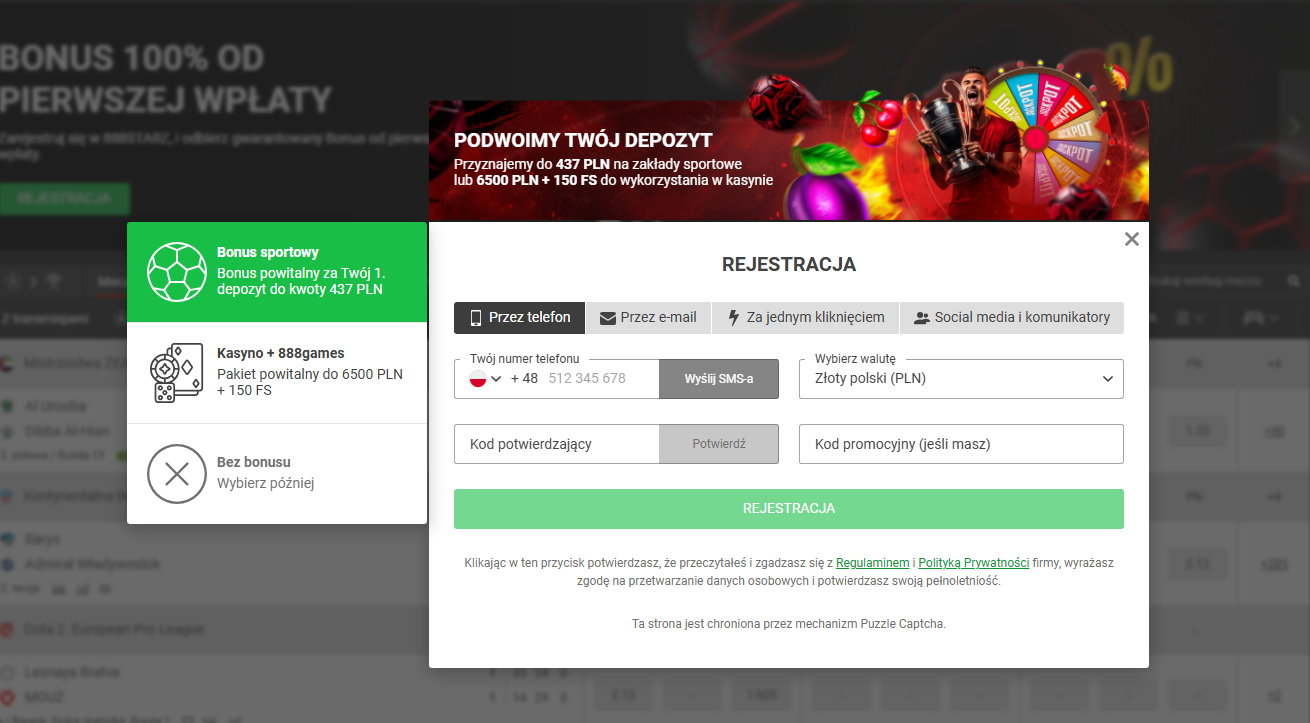 888Starz registration