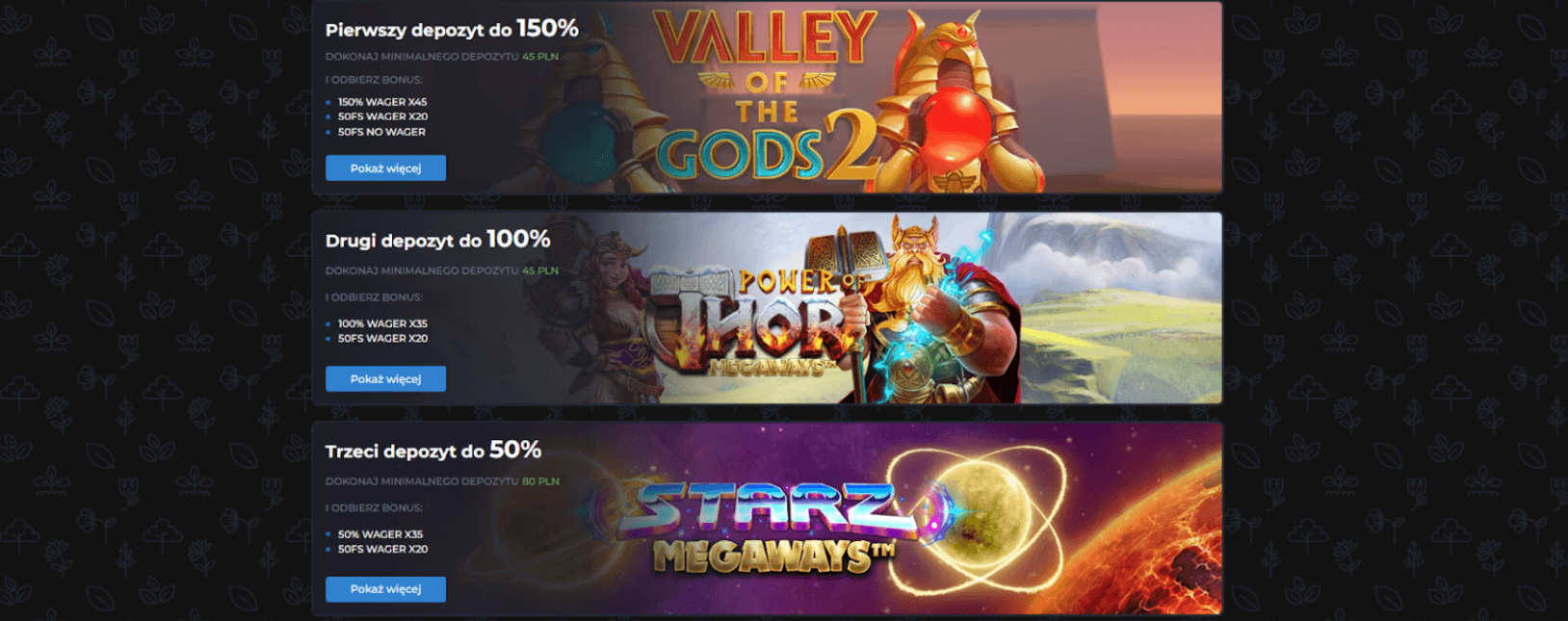 Bonusy powitalne AMPM