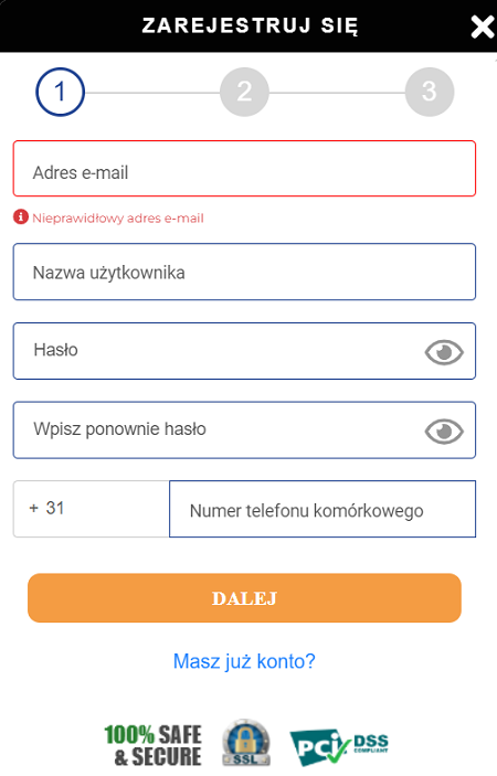 GratoWin rejestracja