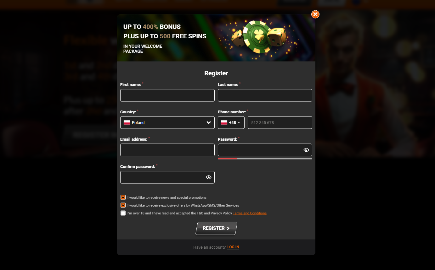 Islots24 registration 1