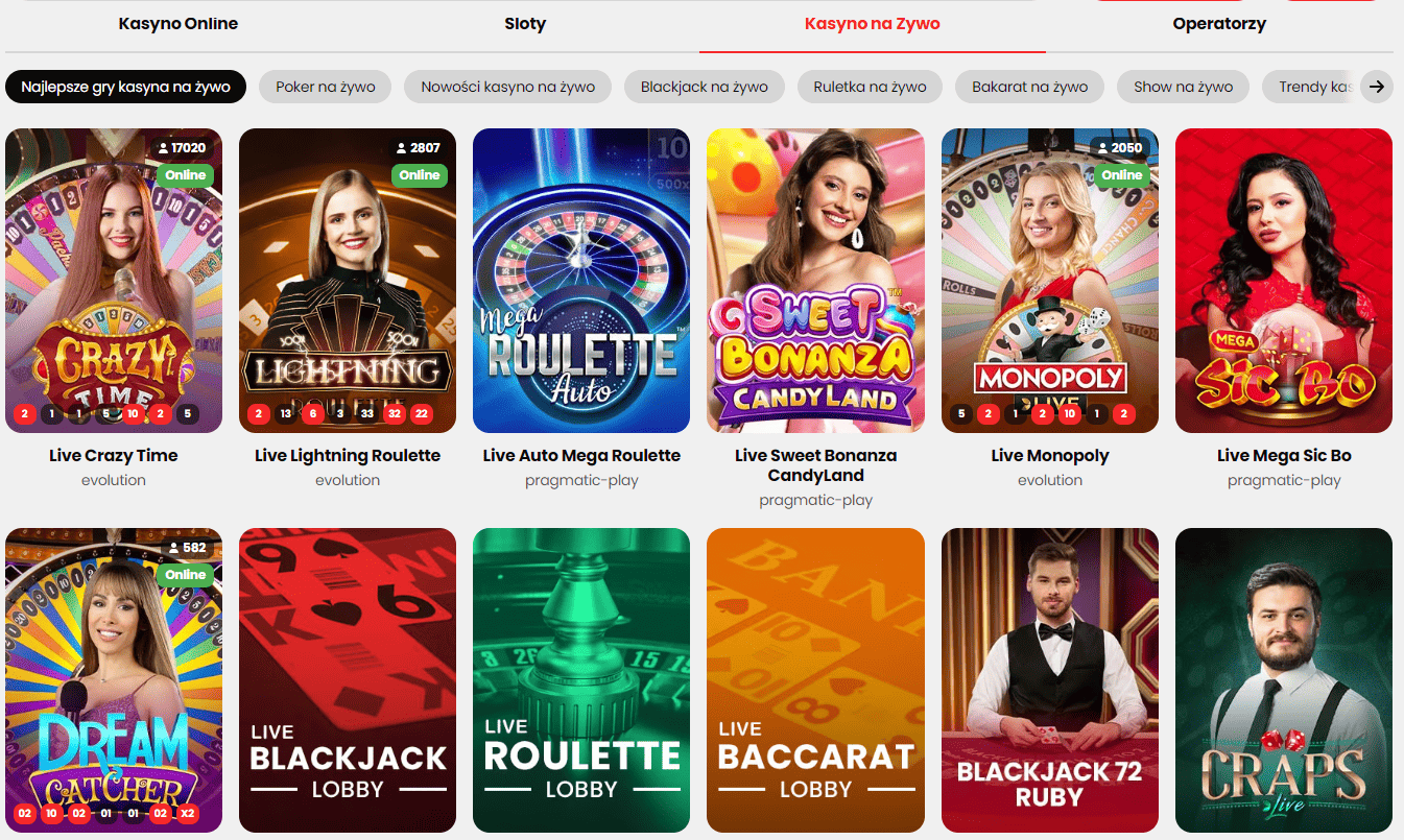 Janusz kasyno na żywo