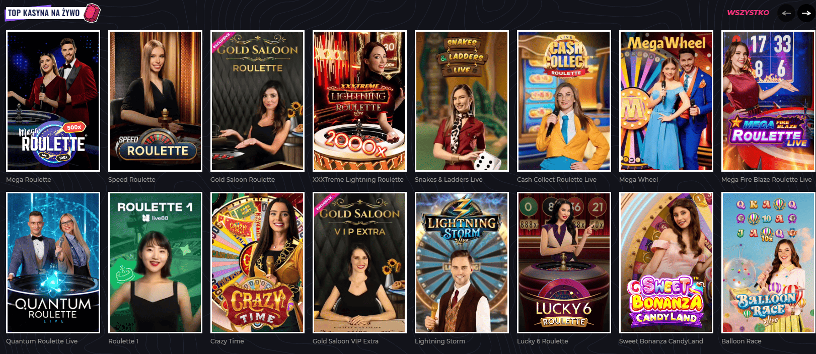 LunuBet casino na żywo