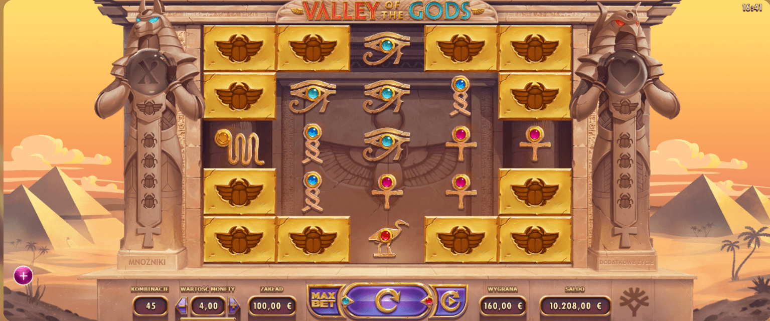 Darmowe spiny w Valley of the Gods