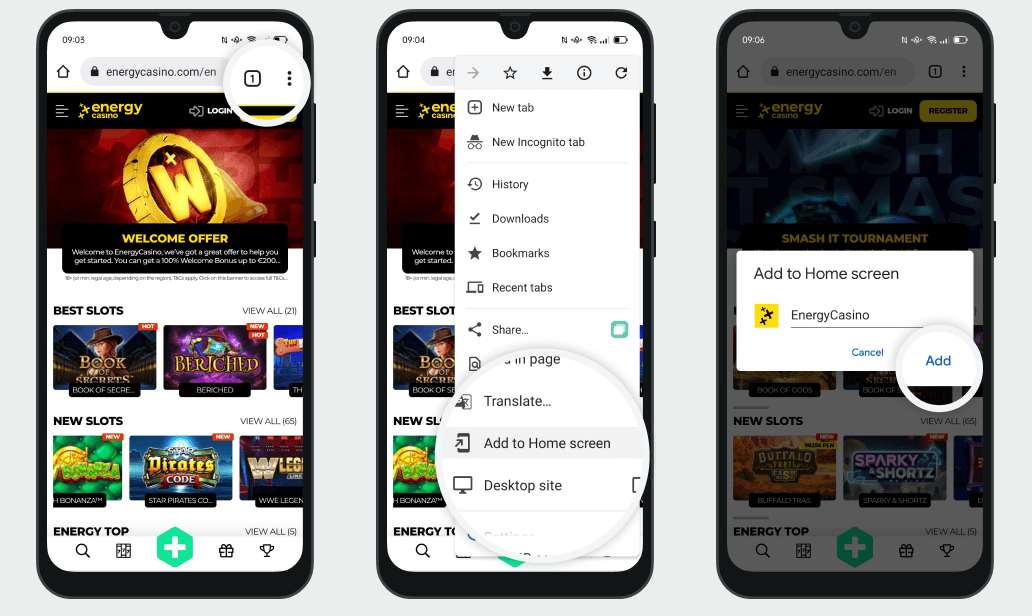 Sprawdź naszą genialną apkę kasynową EnergyCasino