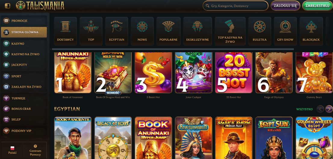 Talismania kasyno strona główna