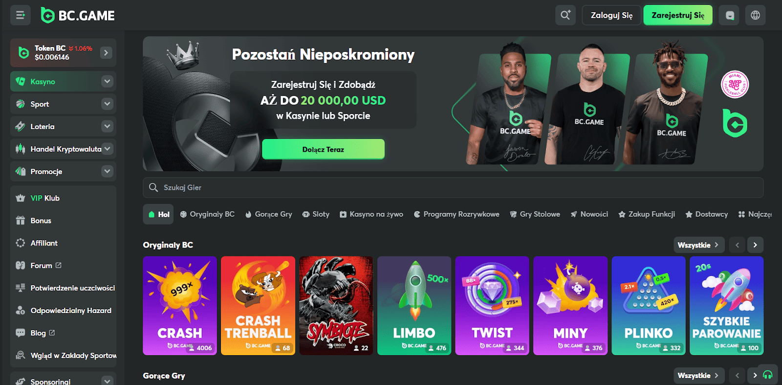 Krypto Kasyno BC.Game