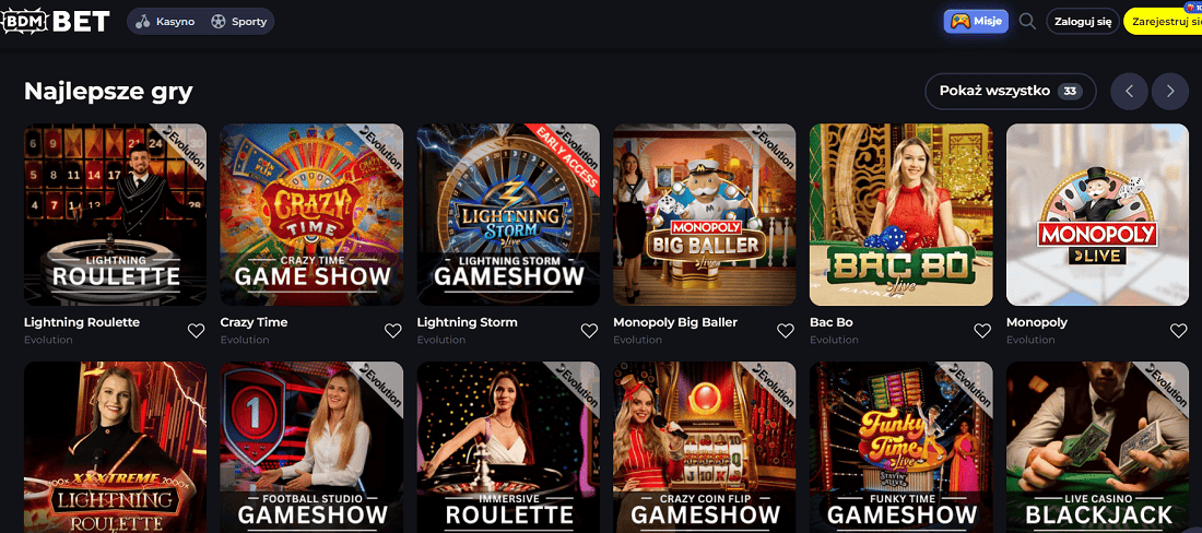 bdmbet casino na zywo