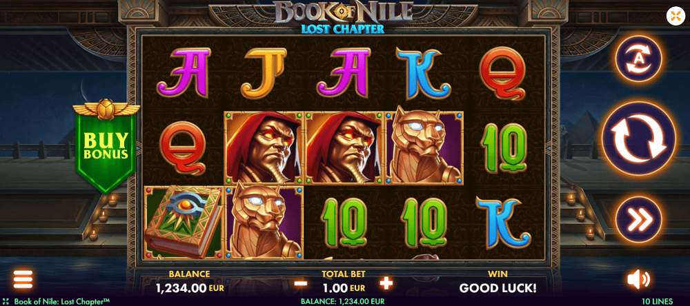 book of nile lost chapter slot panel