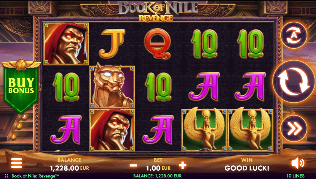 book of nile revenge slot