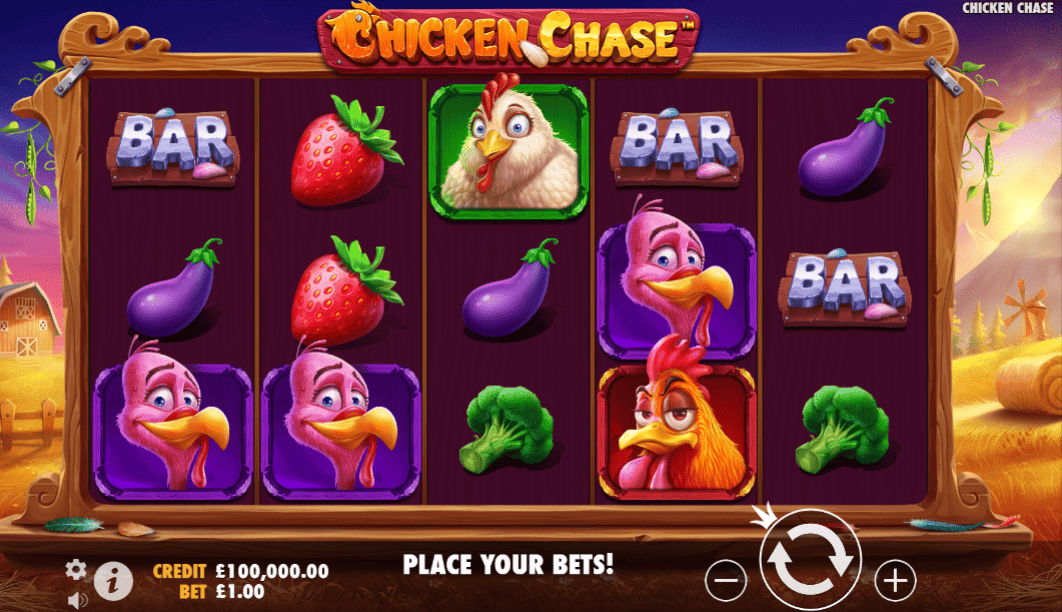 chicken chase slot online za darmo