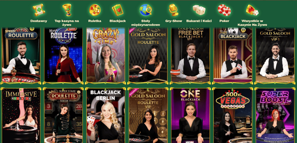green luck casino gry na żywo