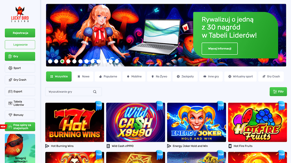 lucky bird casino strona