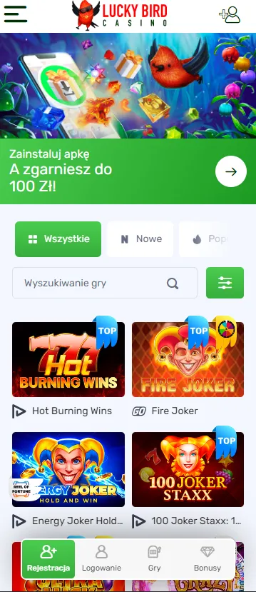 lucky bird mobilna