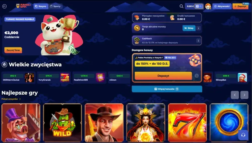 manekispin casino więcej bonusów