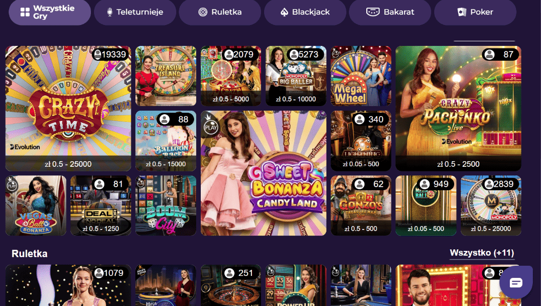 playoro kasyno gry na zywo