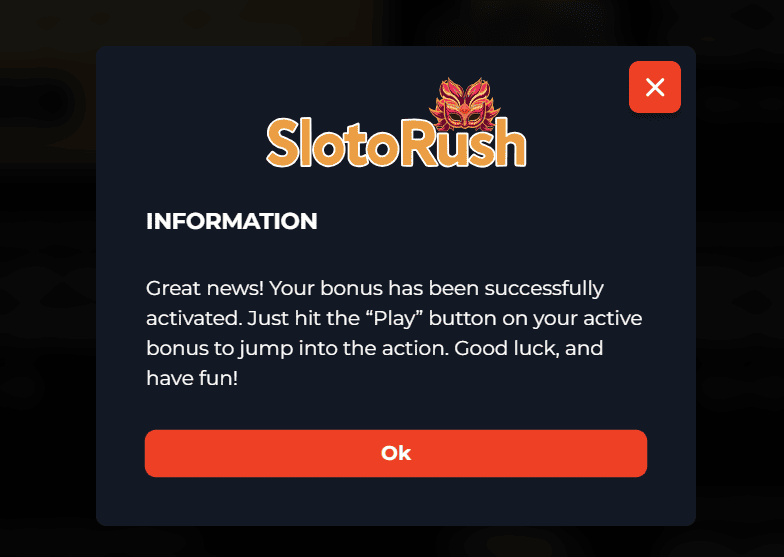 slotorush no deposit bonus 50 fs