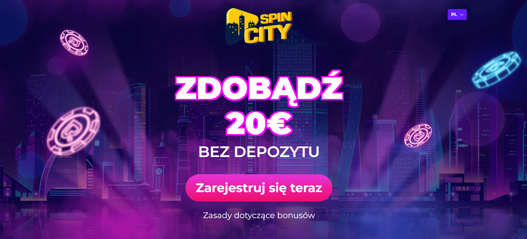 spin city 20 euro