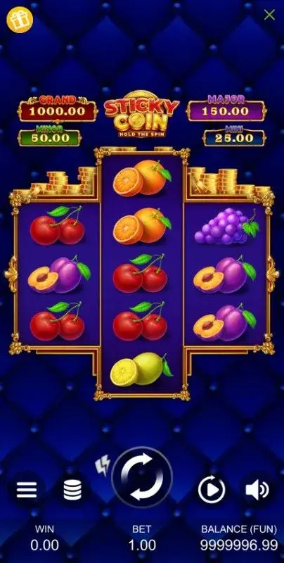 sticky coin hold the spin