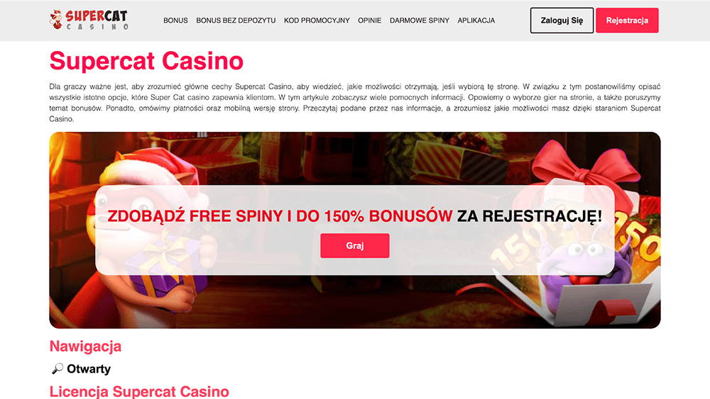 supercat casino strona internetowa