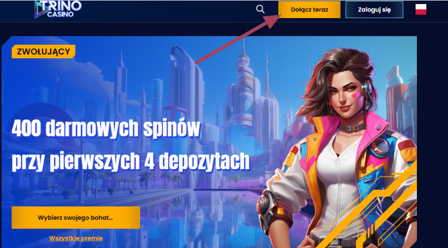 Trino casino rejestracja