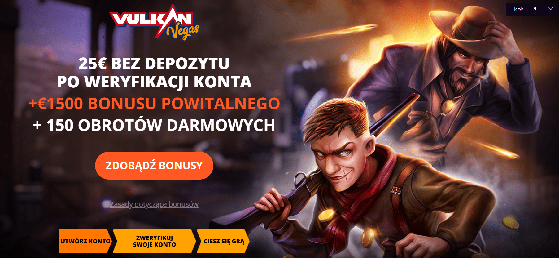 vulkan vegas 25 euro za darmo