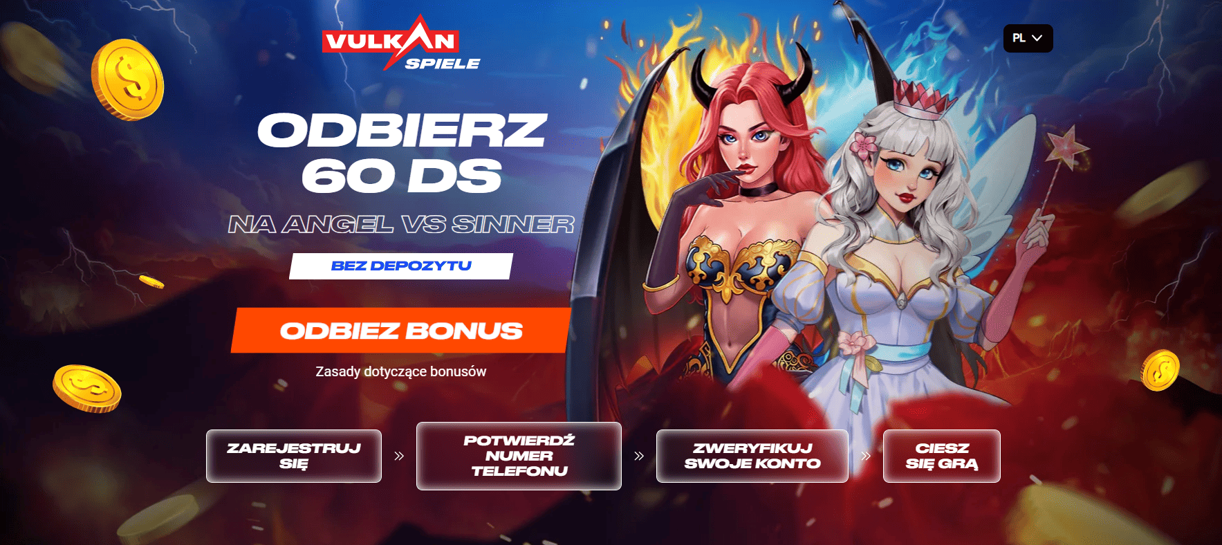 vulkanspiele 60 darmowych spinow