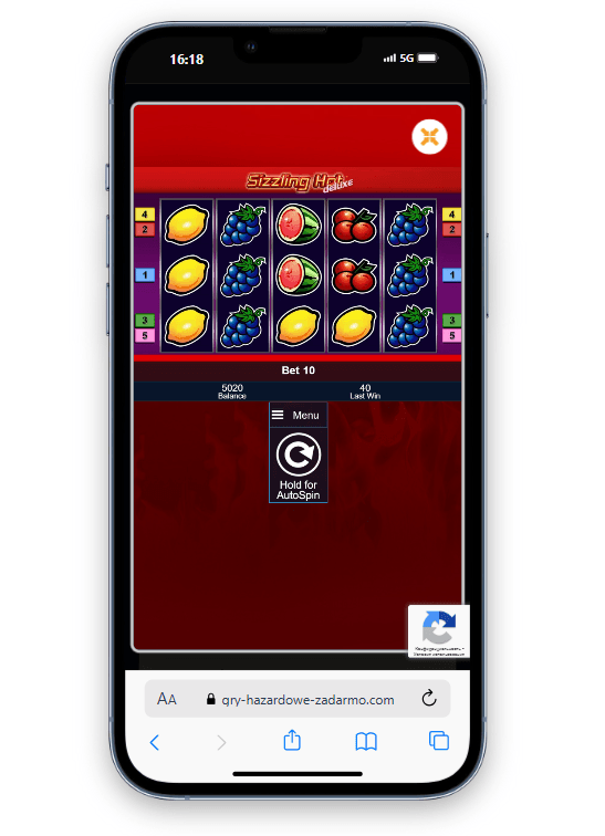 wersja mobilna sizzling hot deluxe na ghzd