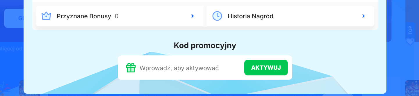 wpisz kod na ice casino